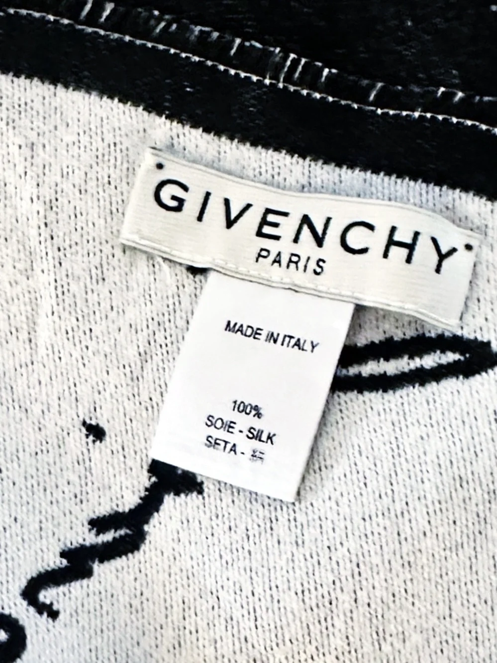Givenchy Signature Two Sided Silk Logo Scarf Stole/Blanket